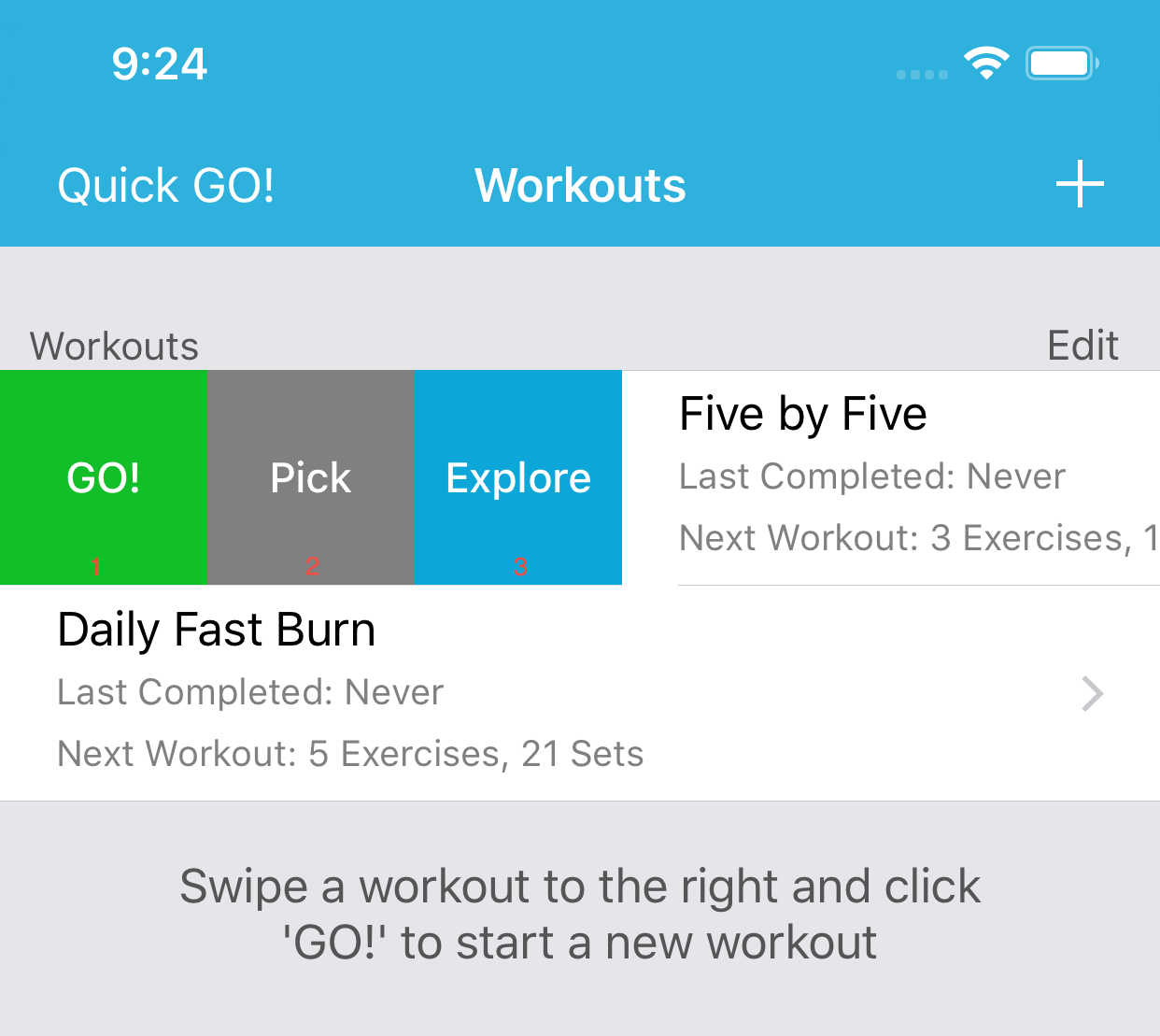 workoutSwipeRight